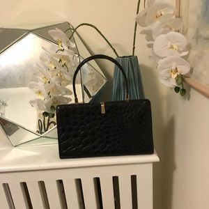 Vintage Coblentz black alligator bag (1950's)